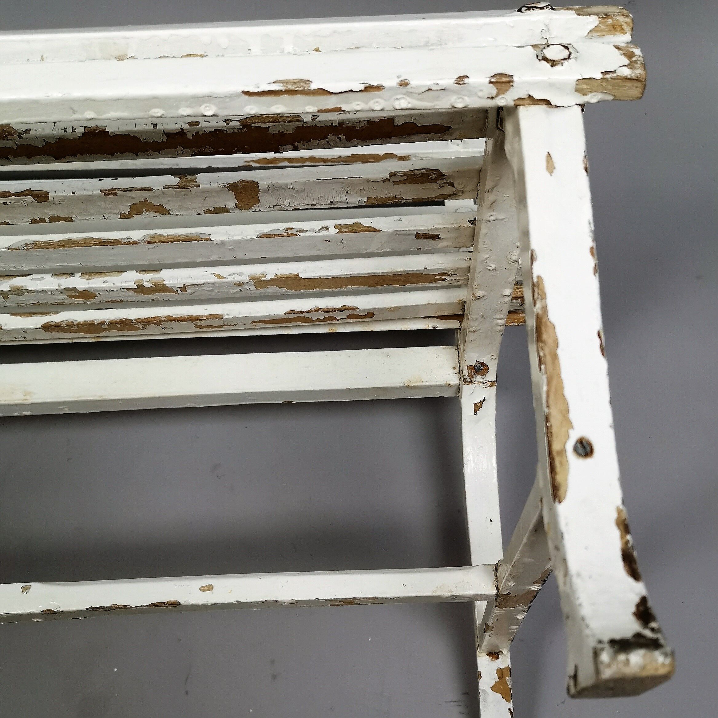 Small child bench painted wooden