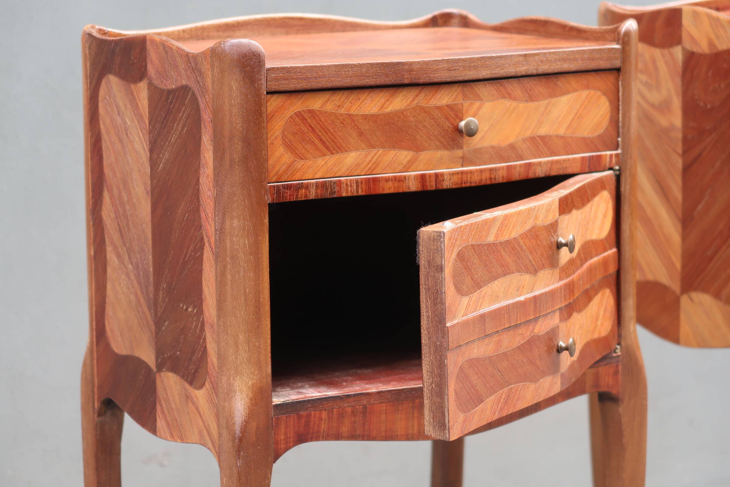 Pair of Louis XV style bedside tables