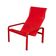 20thC Italian Red Leather Chair By Toussaint & Angeloni For Matteo Grassi