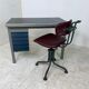 Bureau industriel en métal et linoléum de Gispen 1950s