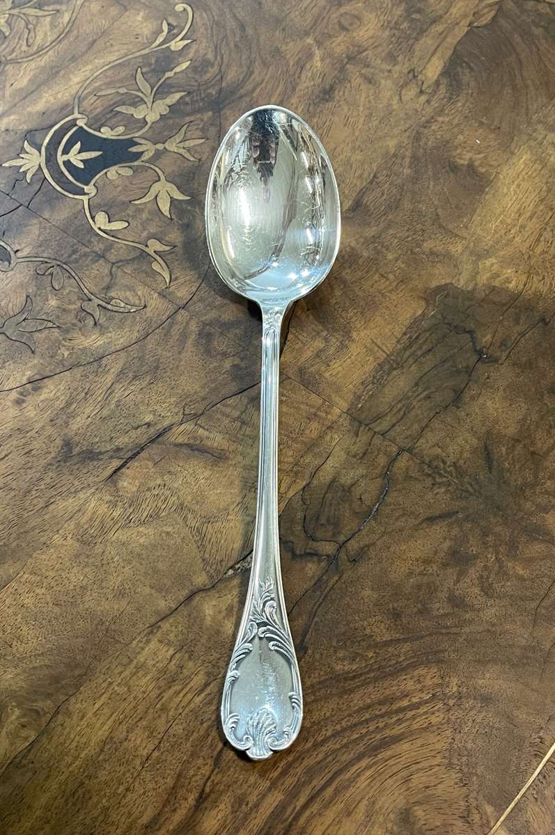 Christofle Marly serving spoon in silver metal