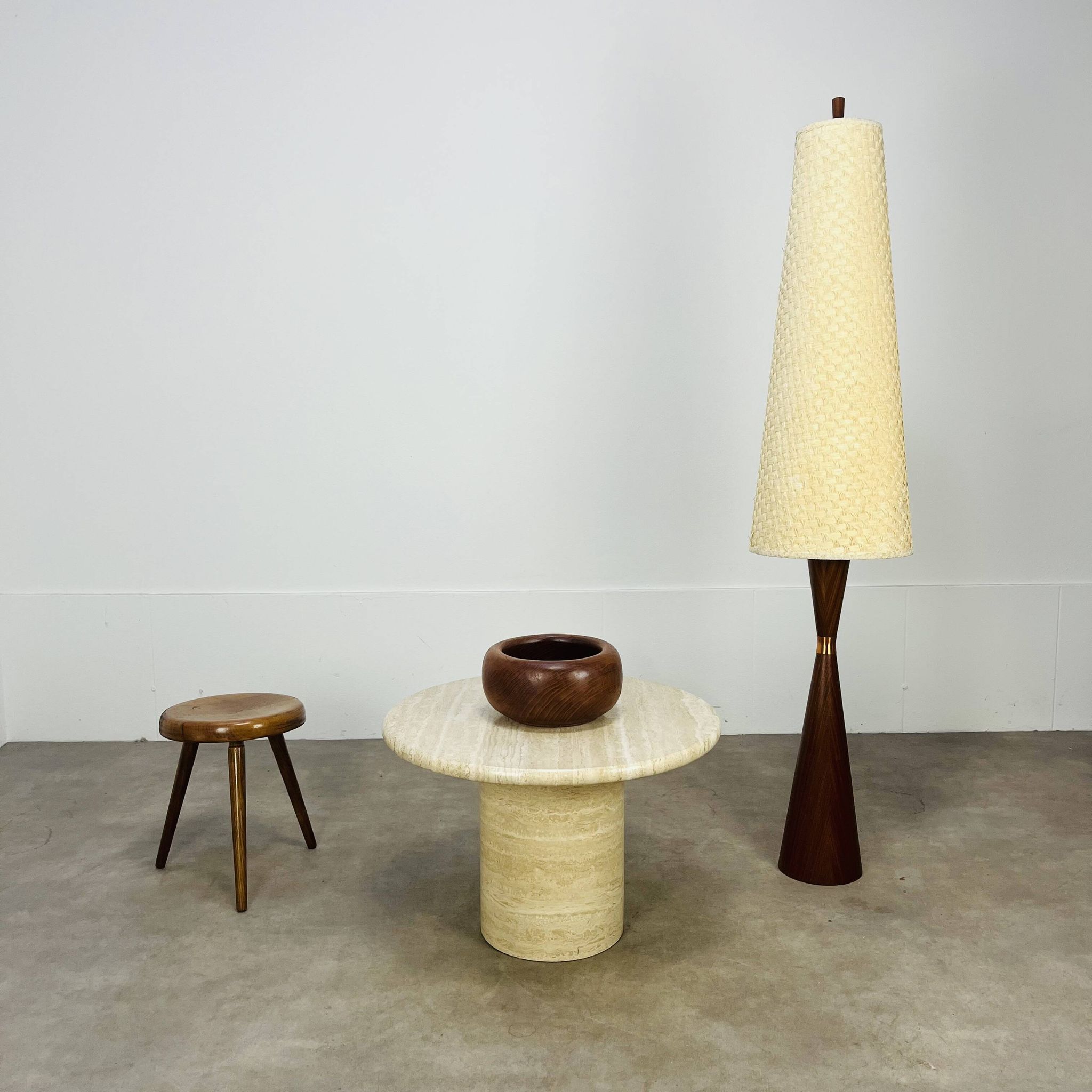 Scandinavian diabolo floor lamp in teak by Parker Knoll, 1960s