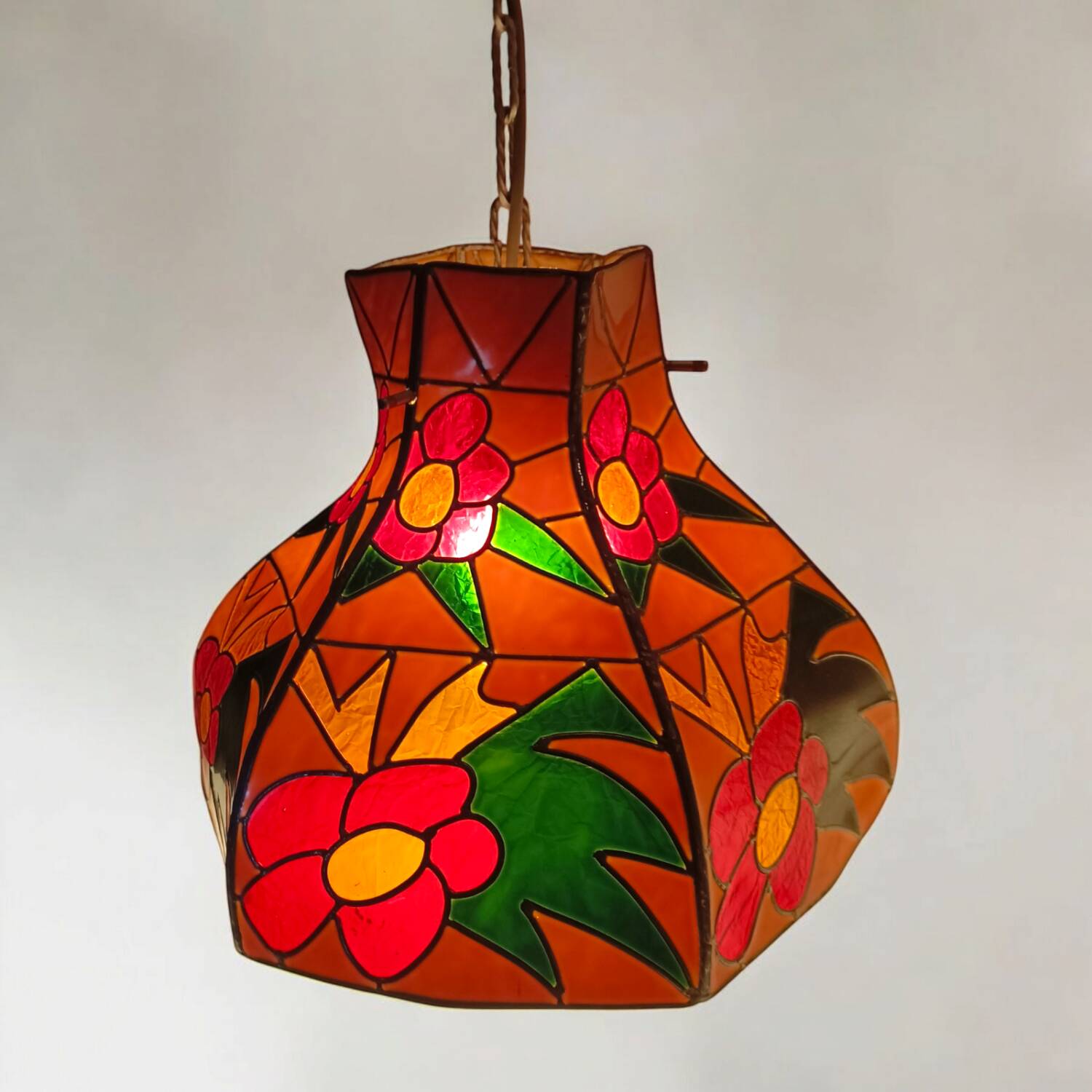Vintage Tiffany Style Ceiling Lamp