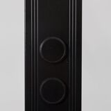 Floor lamp in steel black floor marked "E".