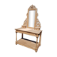 Raw oak dressing table