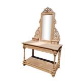 Raw oak dressing table
