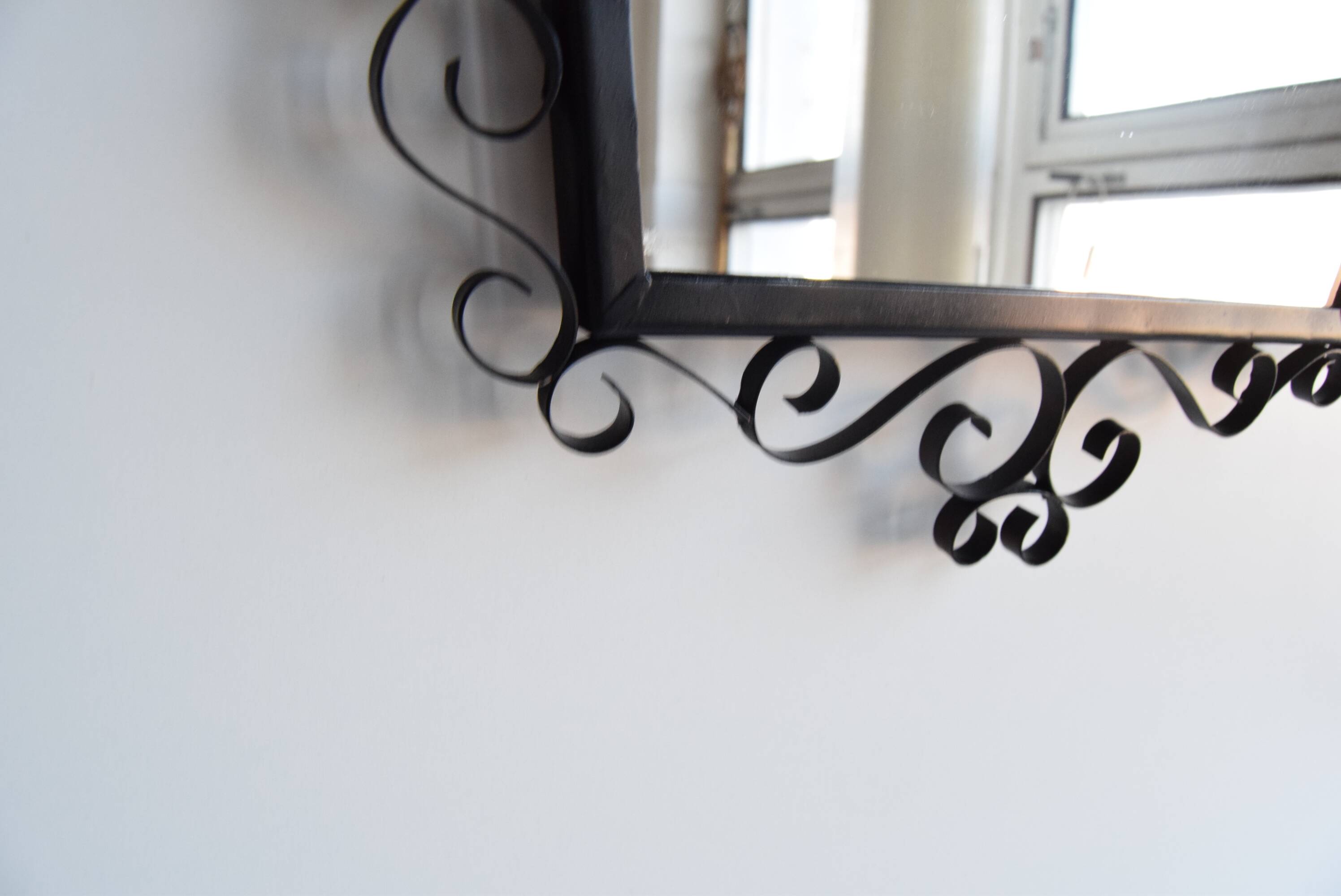 Mid-century 1970s wall mirror