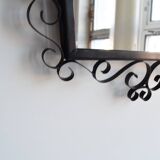 Mid-century 1970s wall mirror