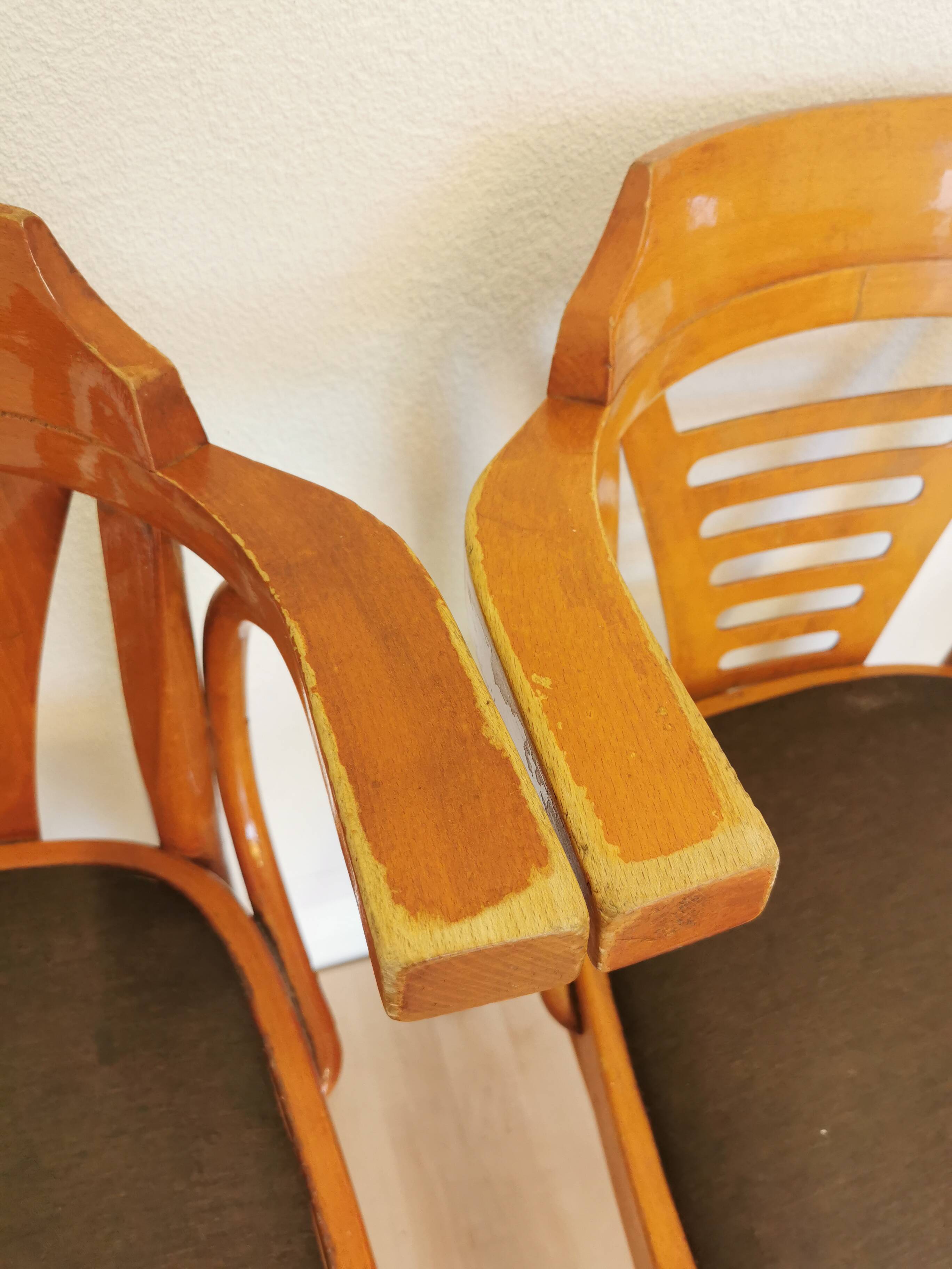 Vintage Bentwood Armchairs - Set of 3 - Mid-Century Irish Pub Style