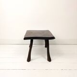 Mid Century Table d'appoint Tabouret de fleur Banc de fleur Tabouret Table basse en bois massif Brut
