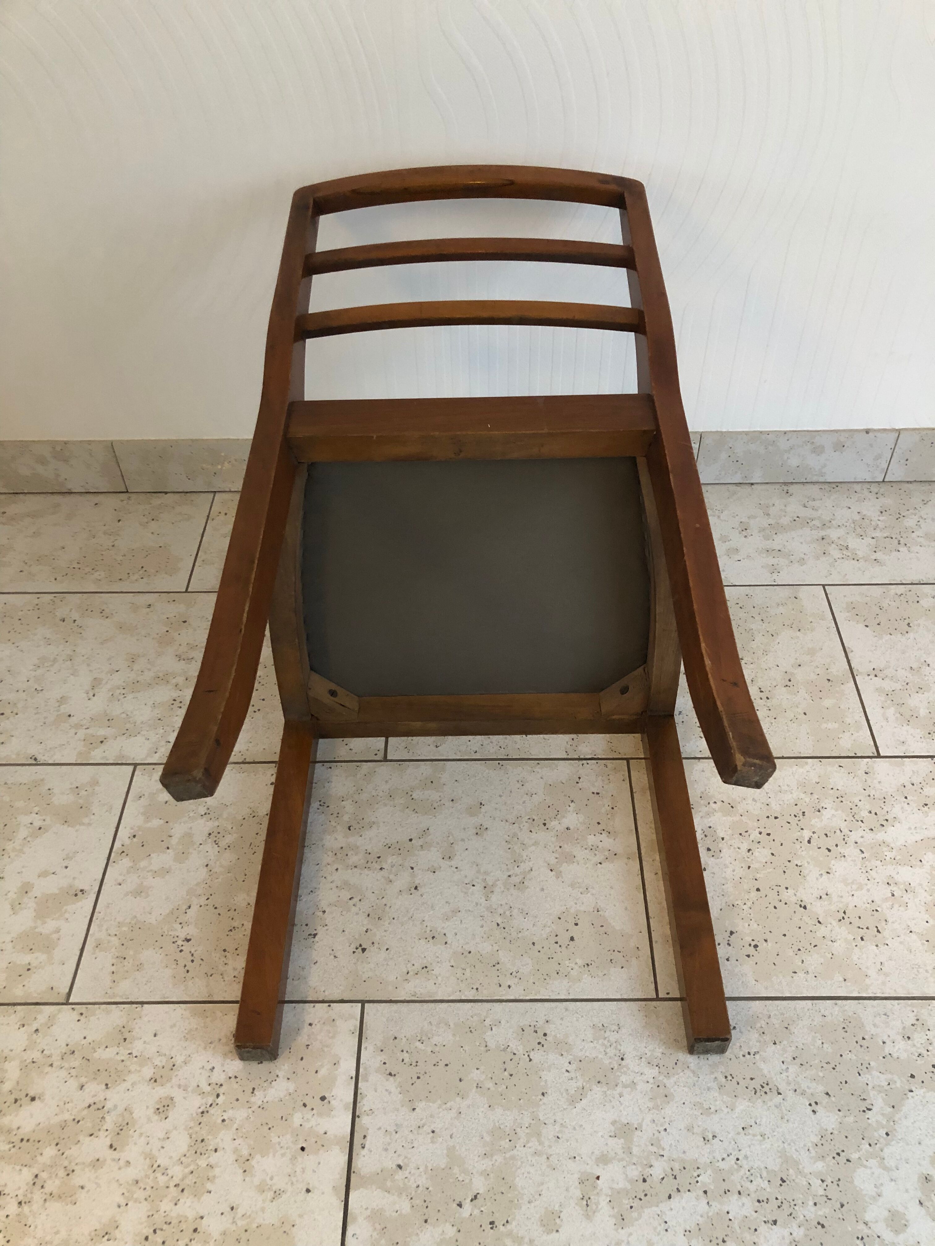 Old dining chair reupholstered