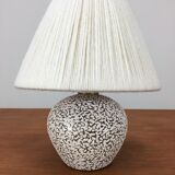 White and black art deco ceramic ball lamp