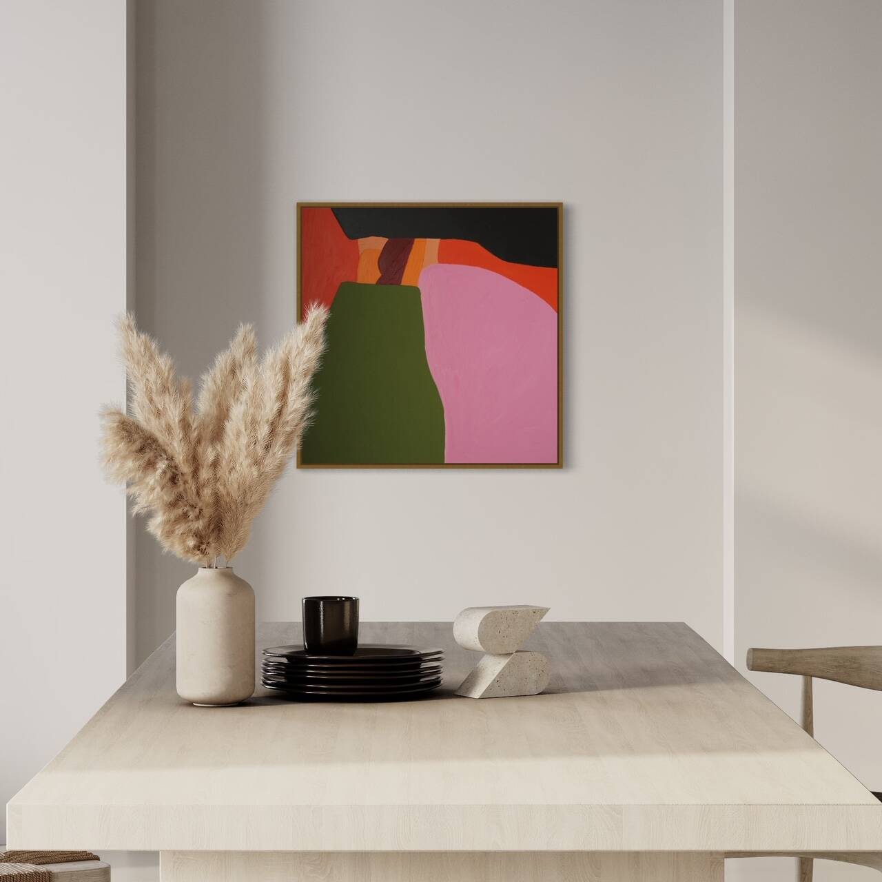 Original painting Orange composition CC 05 by Bodasca