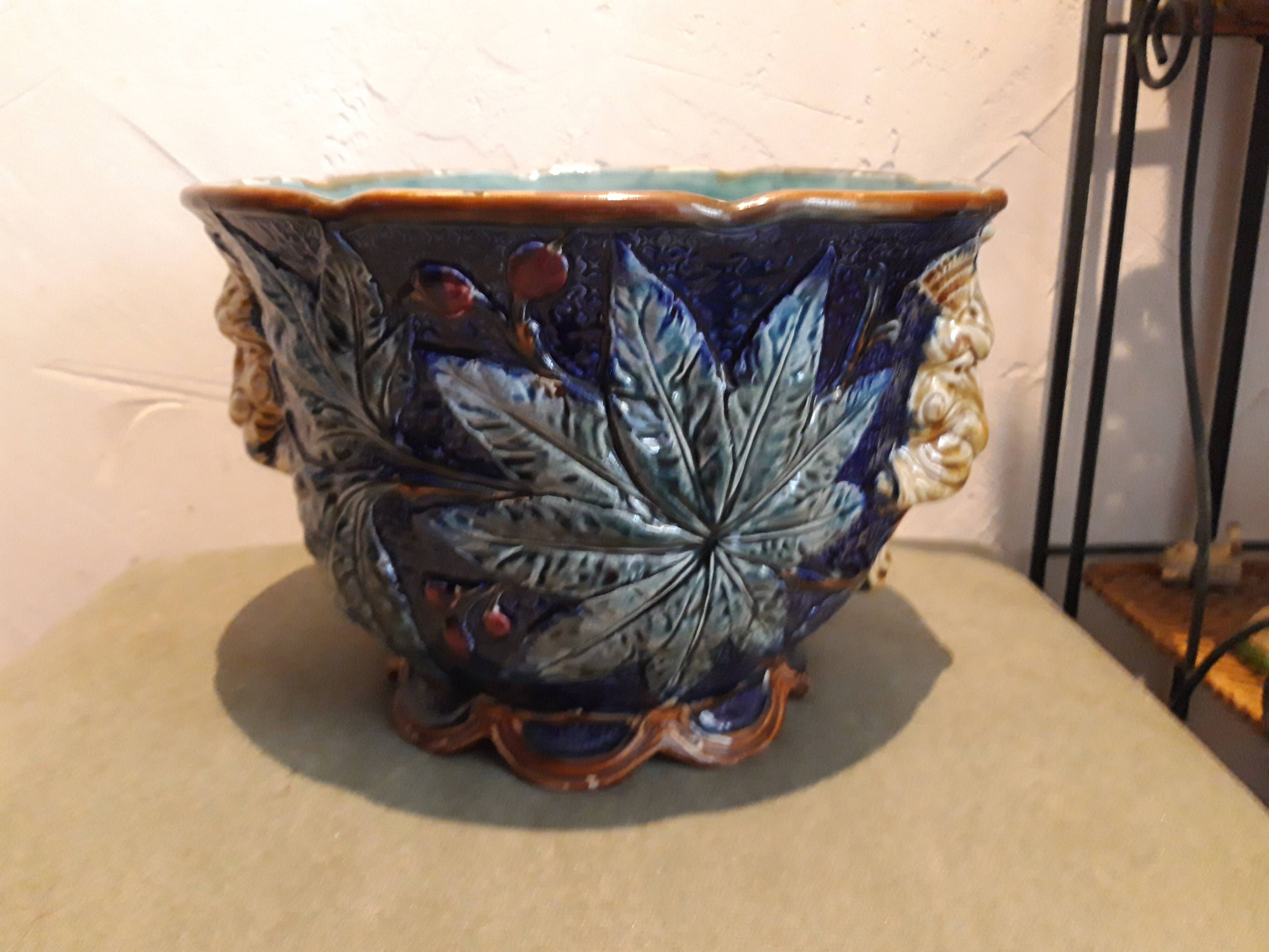 Cache pot en barbotine