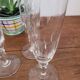 Set of 3 crystal champagne glasses