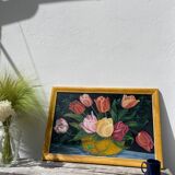 Large flower bouquet painting