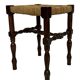 Vintage stool side table design brutalist design 60's oak