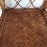 Vintage rattan shelf