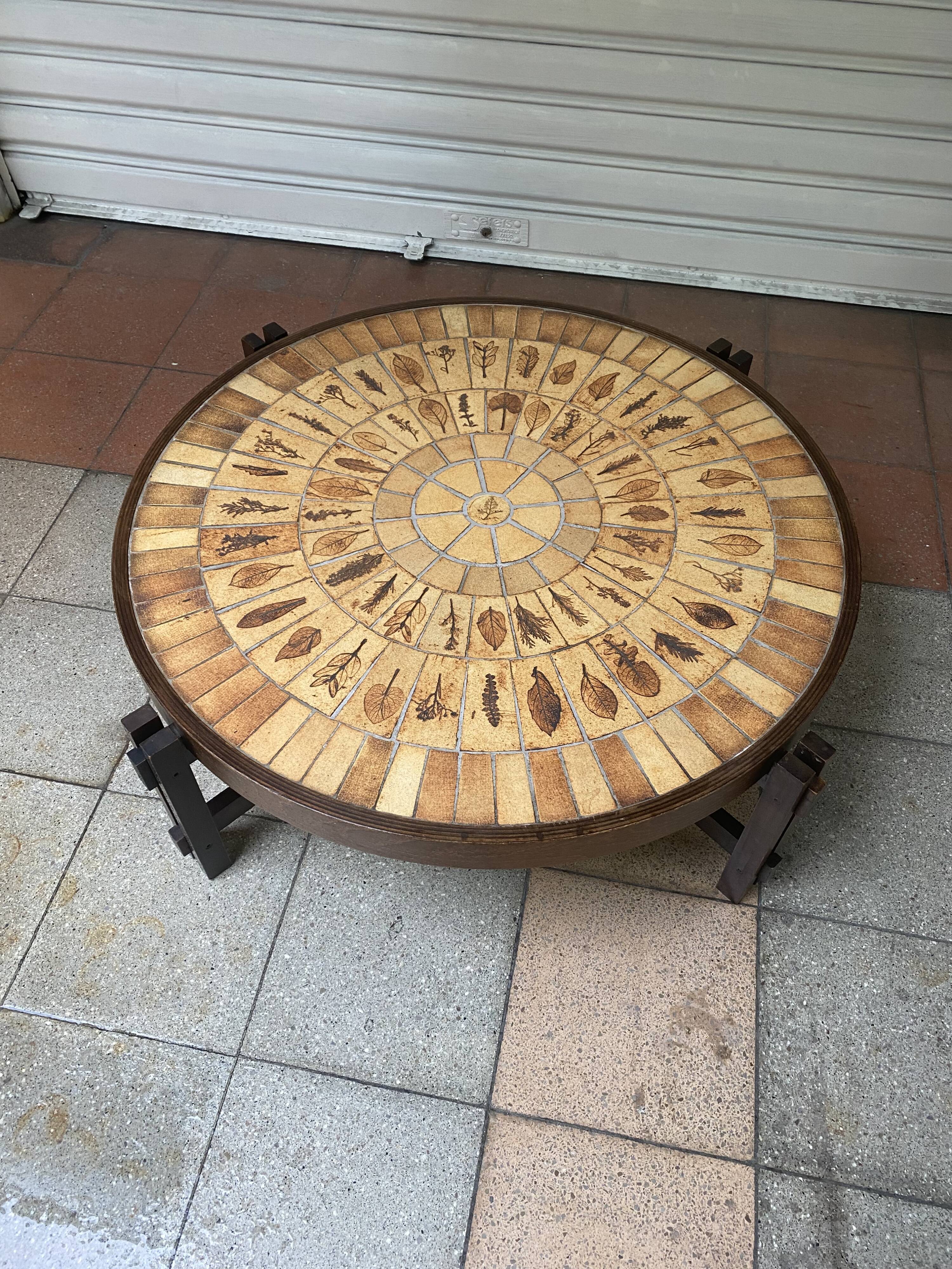 Roger Capron coffee table - 70s