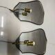 Art Deco Brass Mirrored Sconces Set of 2 1950’s