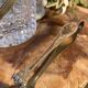 Crystal and silver-plated metal ice bucket + wine tableware tongs
