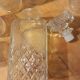Whiskey service in glass carafe and 6 glasses