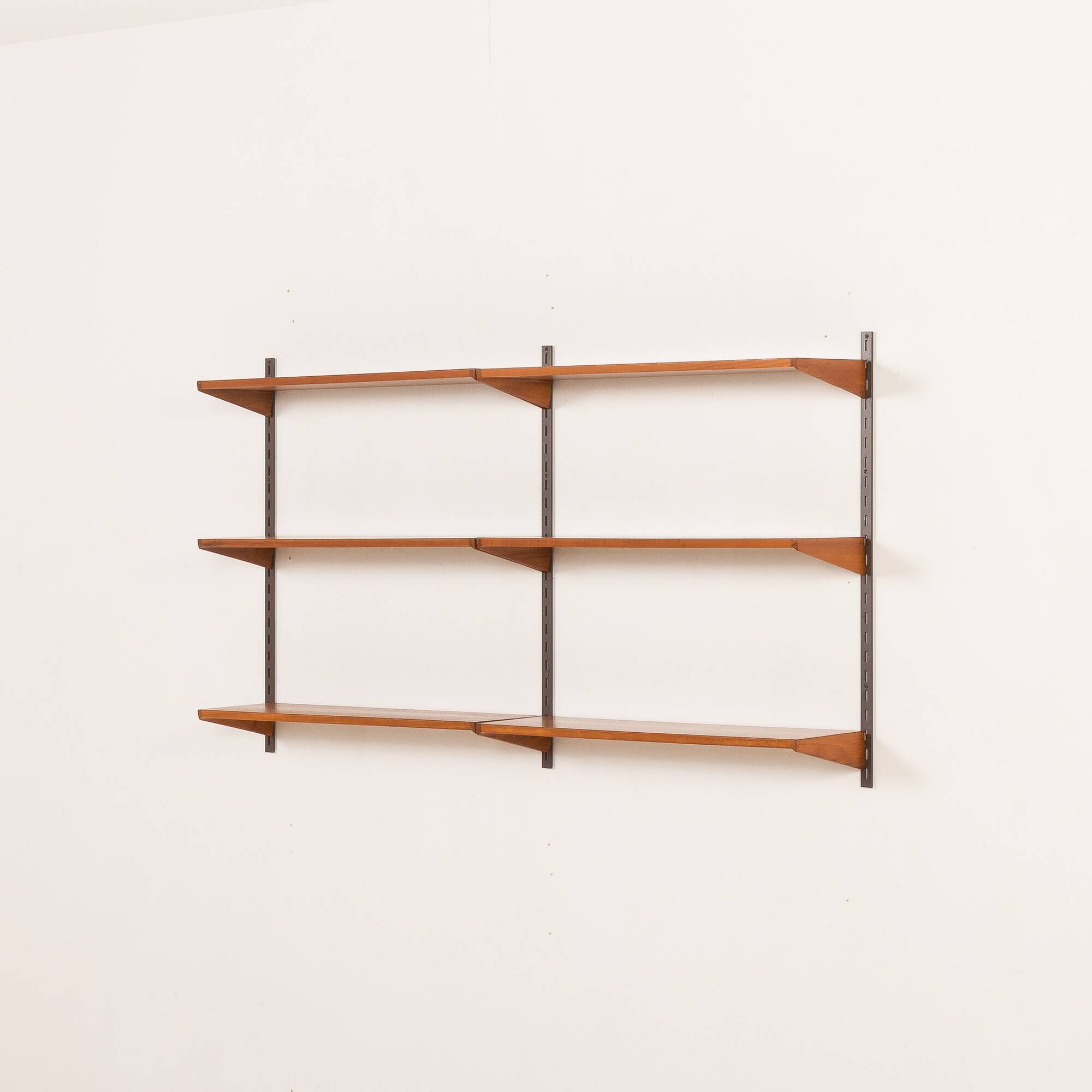 Kai Kristiansen teak shelving unit, FM Møbler, 1960s