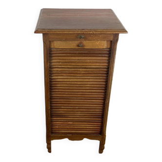 Cabinet with curtained in oak 1930