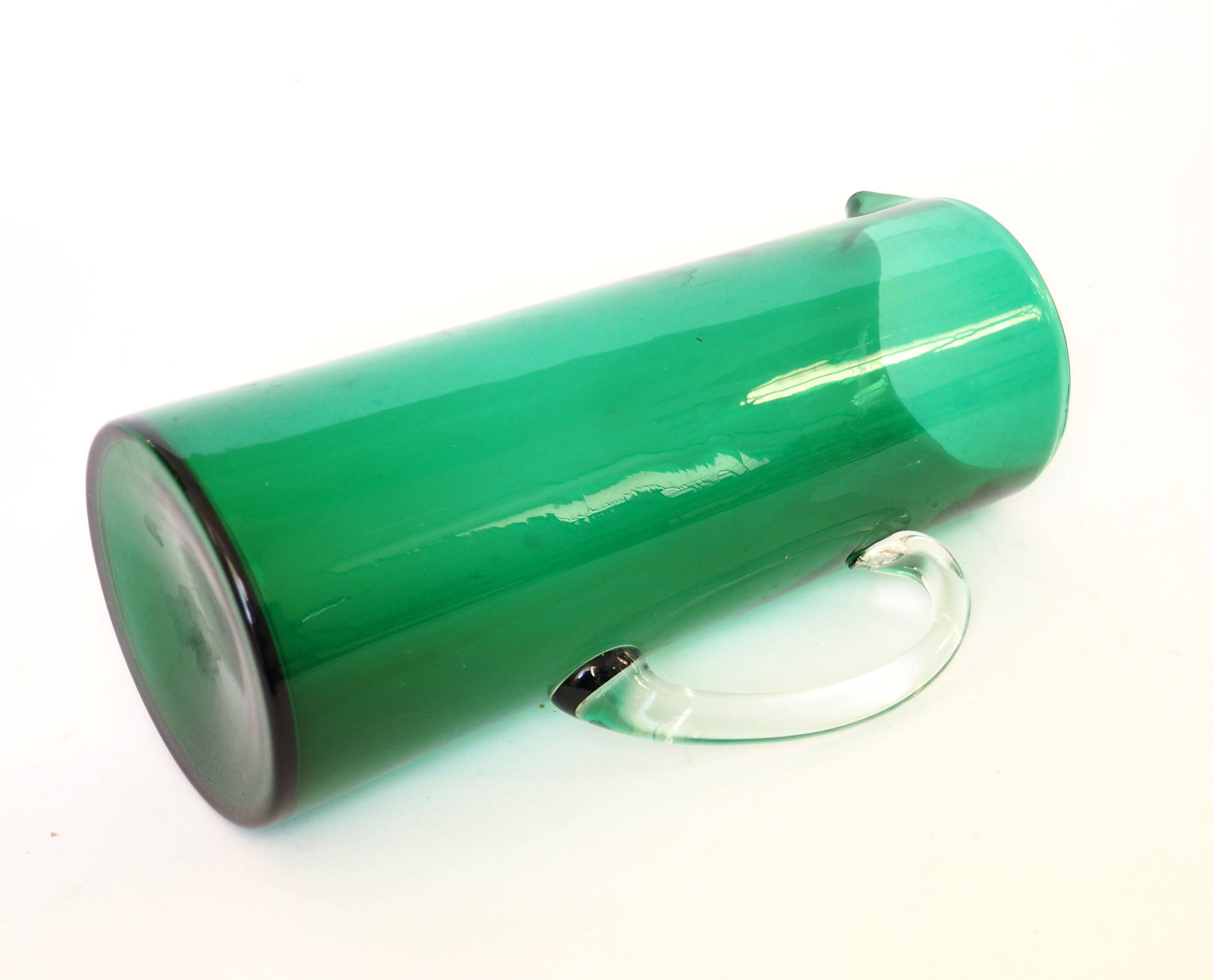 Green tall vase pitcher