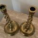 Pair of bronze torch candlesticks 1900
