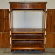 Wooden buffet TV in yew Abbey Craft Mid-Century Modern Sheraton details