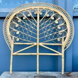 Peacock Rattan Headboard