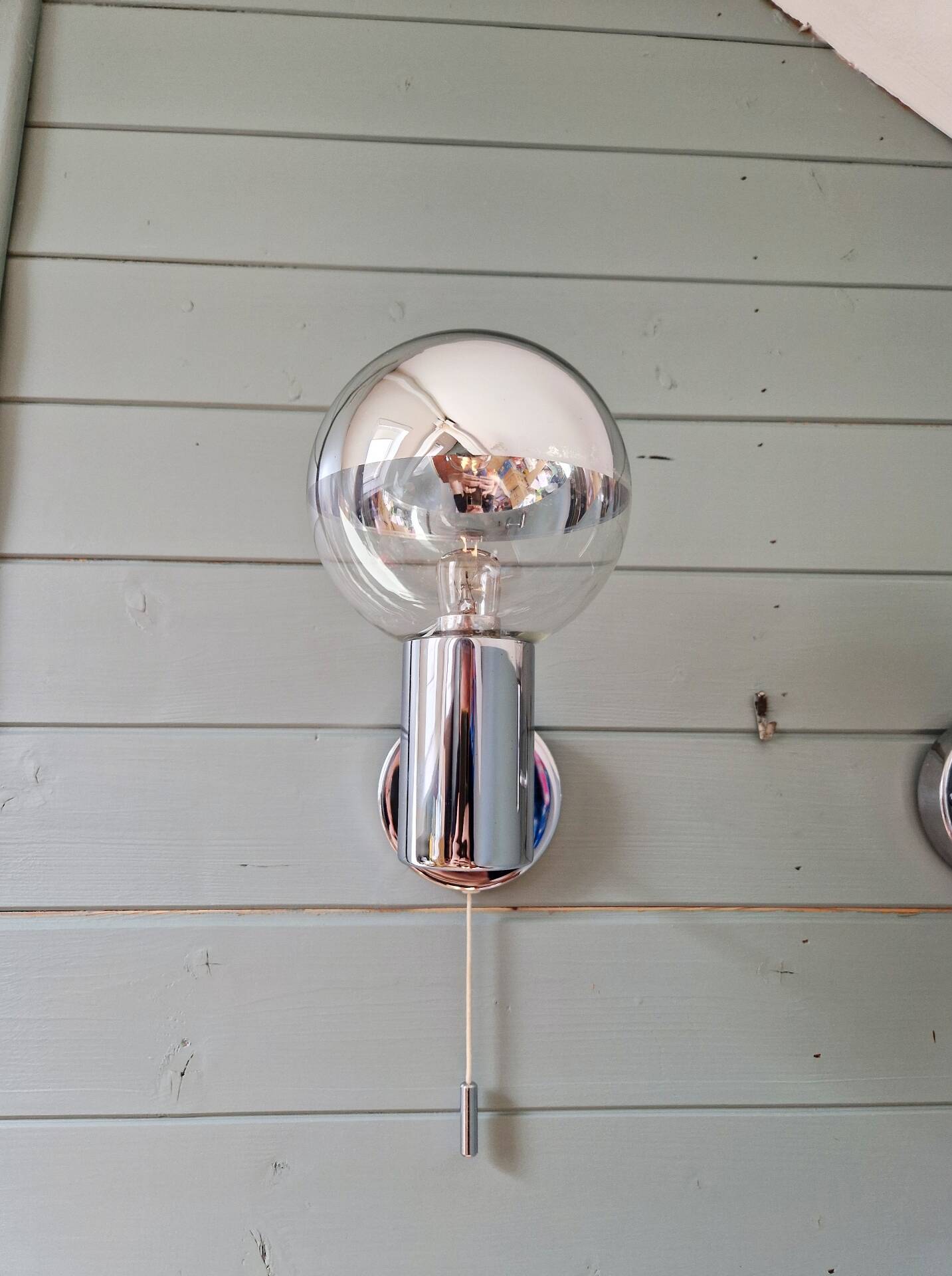 Pair of Space Age wall sconces, Motoko Ishii, Staff Leuchten, 1970