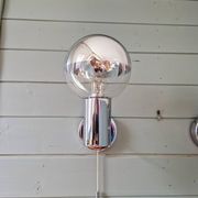Pair of Space Age wall sconces, Motoko Ishii, Staff Leuchten, 1970