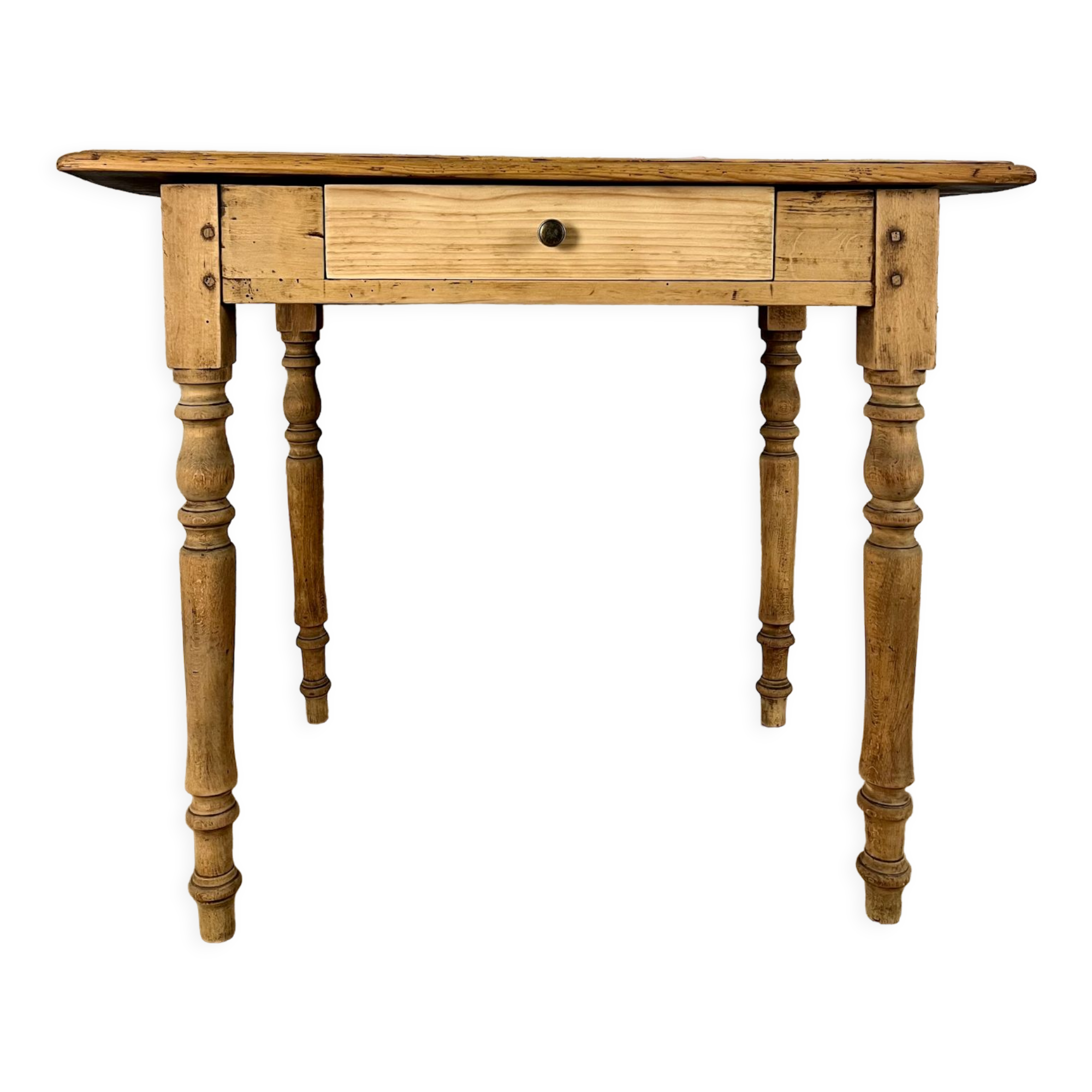 Desk or side table with turned legs