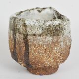 Oak ash glazed stoneware bowl by Michel Moglia