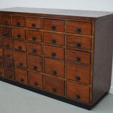 Vintage dutch oak jewelers / watchmakers cabinet, circa 1930