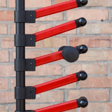 Vintage coat rack with modular hooks, post-modern design 1980s