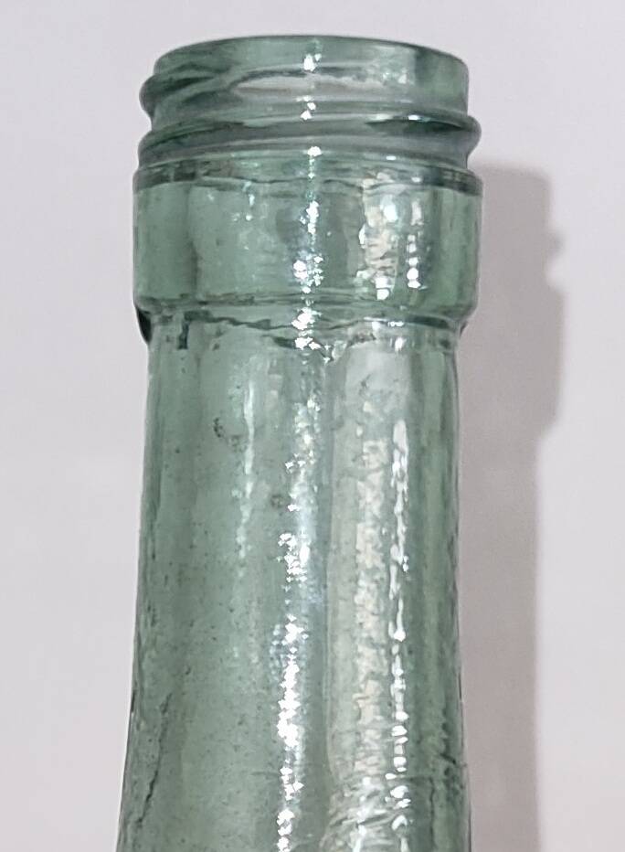 Small Antique Green Glass Dame-Jeanne