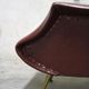 Pair of armchairs vintage with feet brass Italy 1960 s
