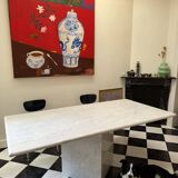 Carrara marble dining table