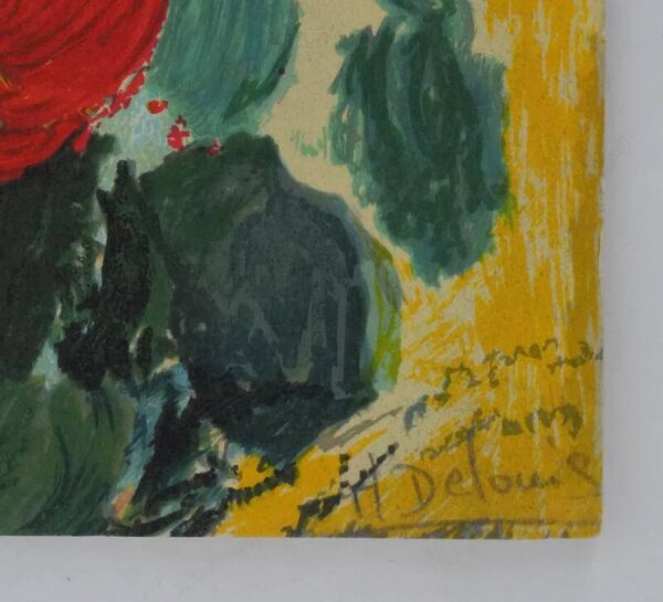 Nancy DELOUIS : Petite fille, lithographie originale signée