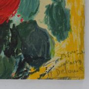 Nancy DELOUIS : Petite fille, lithographie originale signée