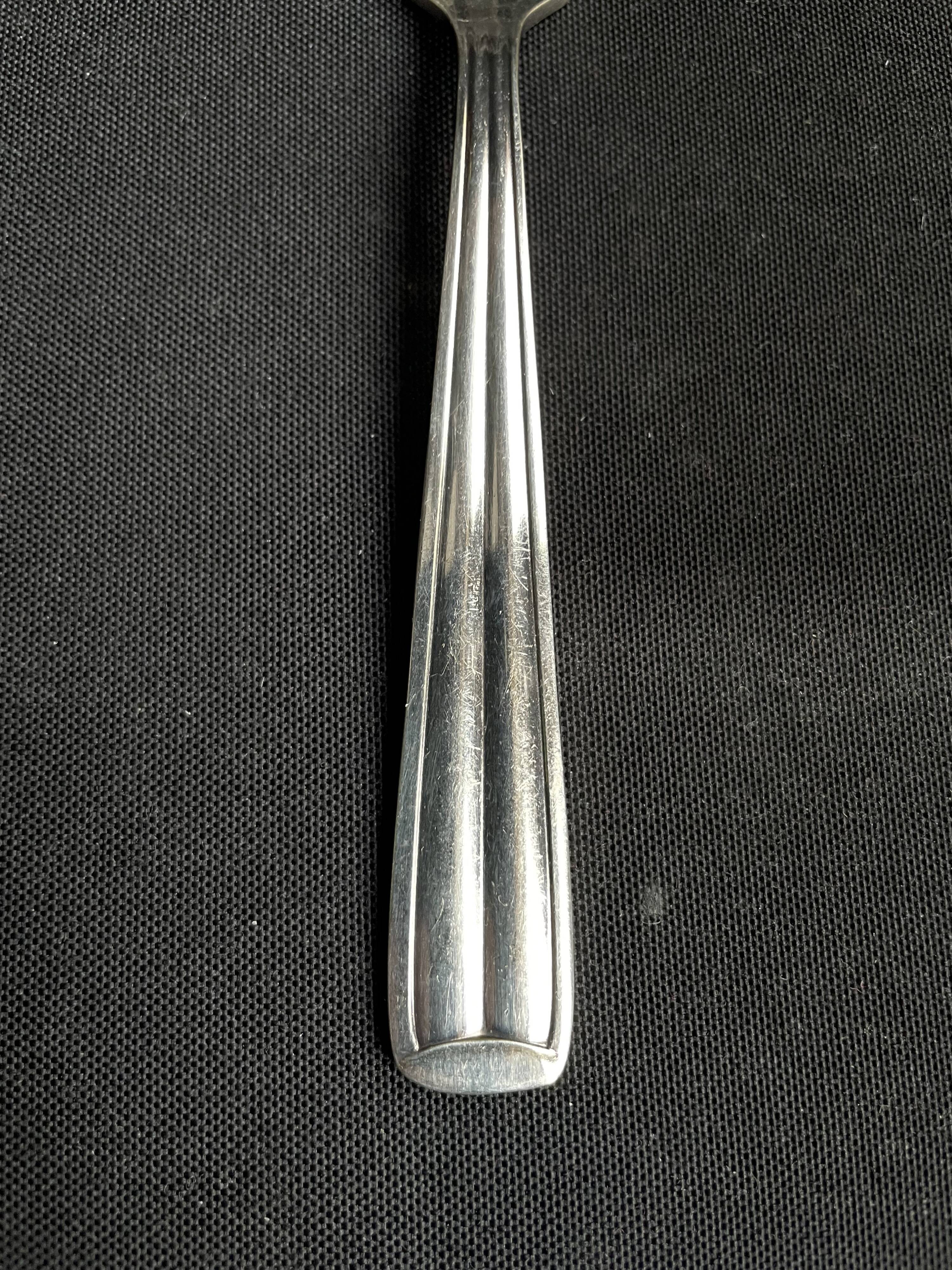 12 Dessert Forks – Hallmarked Silver Metal – Art Deco