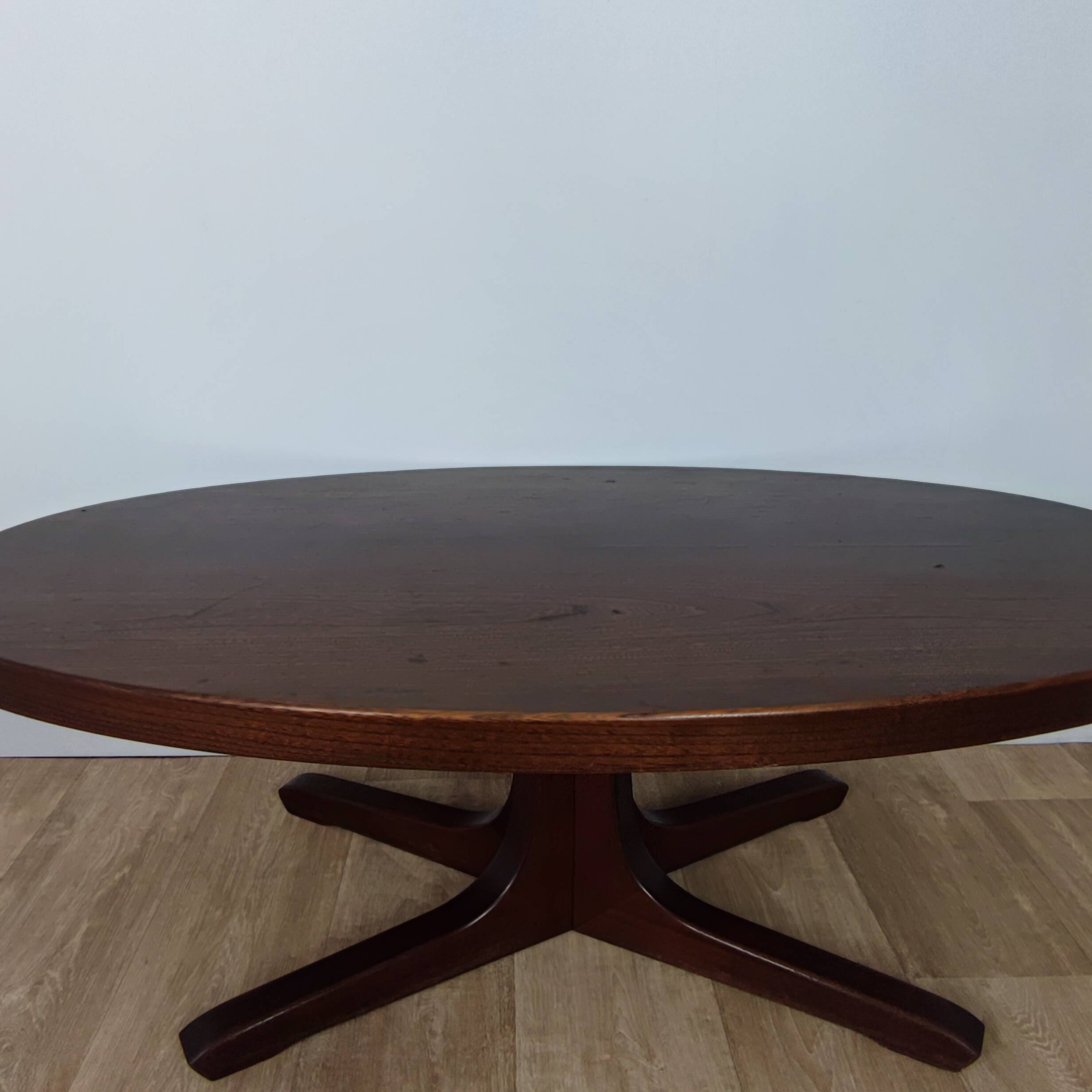 Vintage oval coffee table