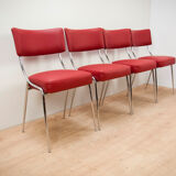 Italian Chrome Dinning Chairs, 1950s, Set of 2