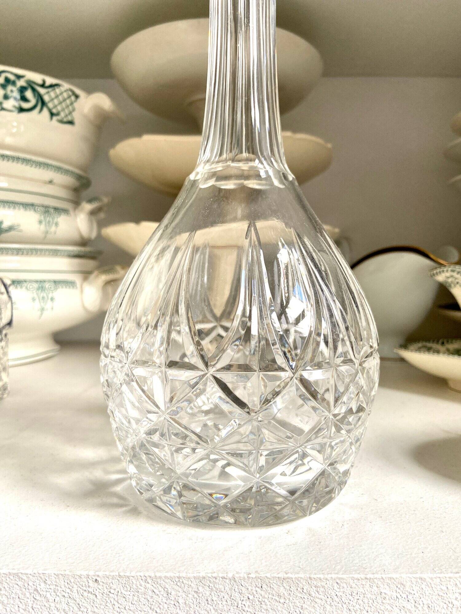 Saint Louis liqueur carafe in chiseled crystal