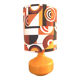 Vintage orange ceramic lamp