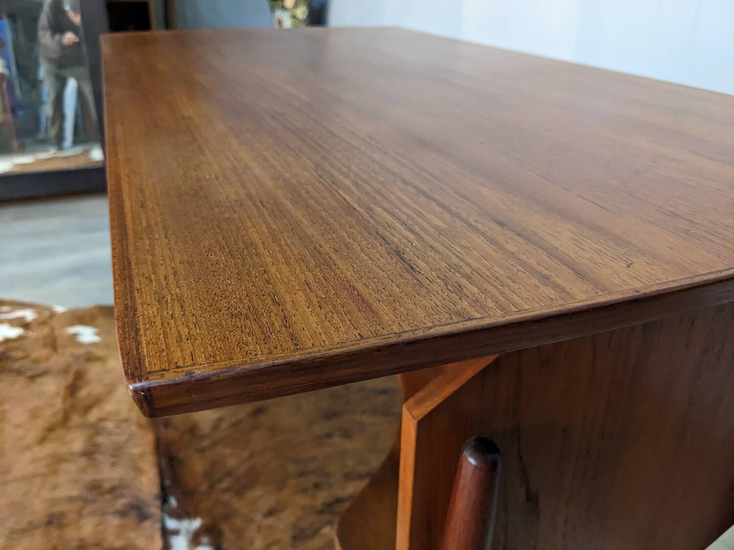 Small Scandinavian teak desk