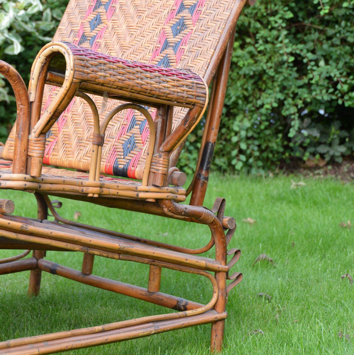 Transat Ancien Art Déco in vintage rattan 1920